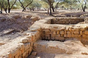 low stone walls