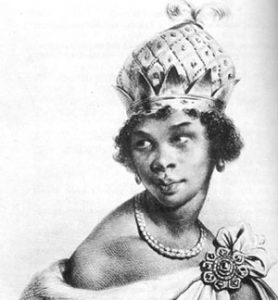 drawing of a young black woman