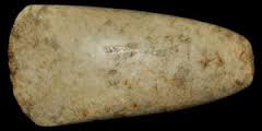 Polished jadeite stone axe (without its wooden handle)