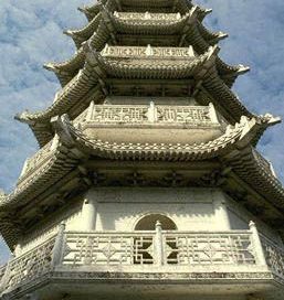 Song Dynasty pagoda - a tower building in layers of balconies