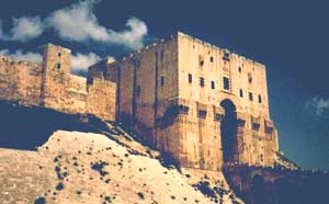 Citadel of Aleppo, Syria (built by Saladin, 1100s AD)