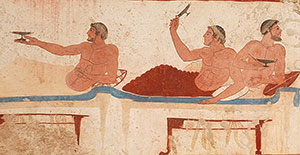 A party with several men and boys attending (Southern Italy, about 470 BC)