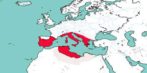 Map of the Roman Empire in 146 BC