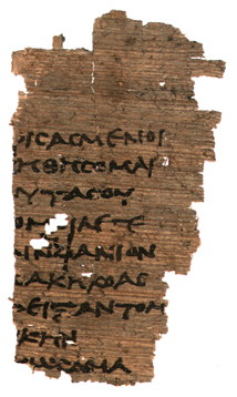 Who was Menander? A Greek playwright A little bit of Menander, written on papyrus from Egypt. Who was Menander?