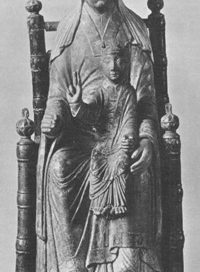 Empress Agnes holding Henry IV