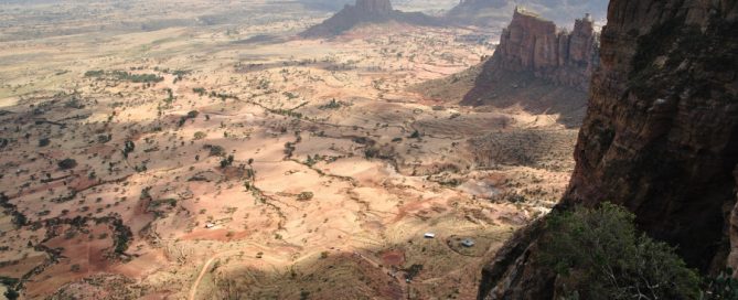 The view from the top of the Gheralta massif in Ethiopia.
