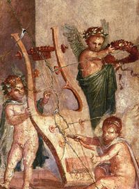 Roman kithara (Herculaneum, before 79 AD)