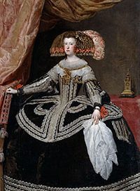 Mariana of Austria, Queen of Spain (by Velazquez, ca. 1652)