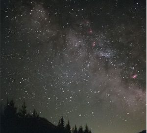 A starry sky with the Milky Way galaxy(thanks to Bernd Nies)