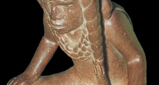 A cross-legged man from Spiro Mound (modern Oklahoma), 900-1450 AD