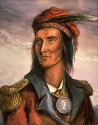 Shawnee ruler Tecumseh