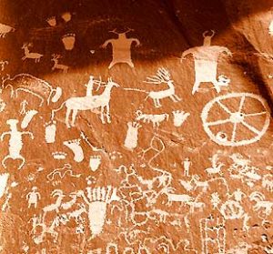 Rock Art from Utah, about 1700 AD