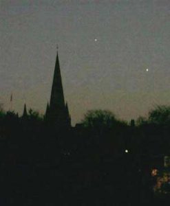 Venus and Mercury at dawn - Mercury is the one higher up