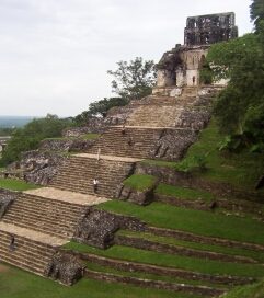 Maya pyramid at Tonina (ca. 700 AD)