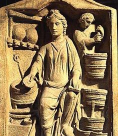 A woman pharmacist and her enslaved assistant
