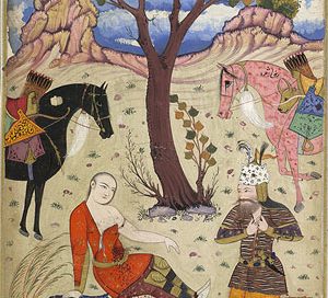 The death of Sohrab (Iranian painting)