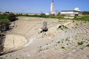 A view of El Jem amphitheater in southern Tunisia